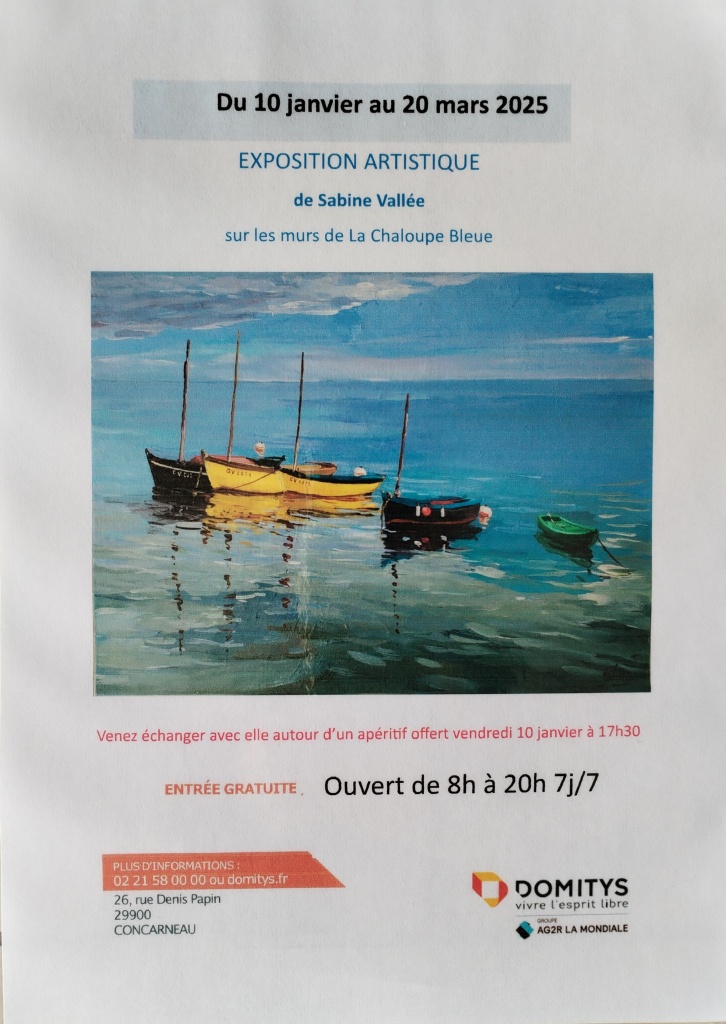 EXPOSITION à CONCARNEAU du 10 janvier au 20 mars 2025